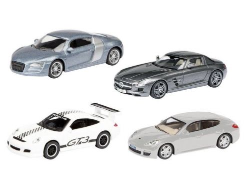 Schuco 25894 SET 2011 CARS (AUDI,MB,PORSCHE) 1/87 Modellino