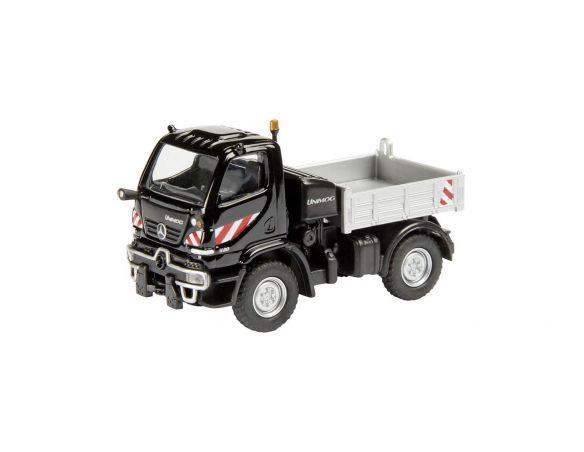 Schuco 25943 MB UNIMOG U20 BLACK 1/87 Modellino