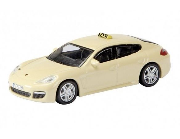 Schuco 25967 PORSCHE PANAMERA TAXI YELLOW 1/87 Modellino