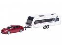 Schuco 25970 PORSCHE PANAMERA + CARAVAN 1/87 Modellino