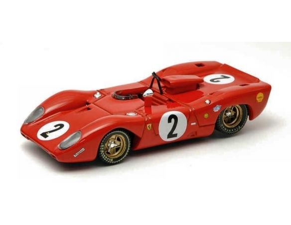 Best Model BT9221 FERRARI 312 P SPYDER N.2 ACCIDENT MONZA 1969 P.RODRIGUEZ-P.SCHETTY 1:43 Modellino