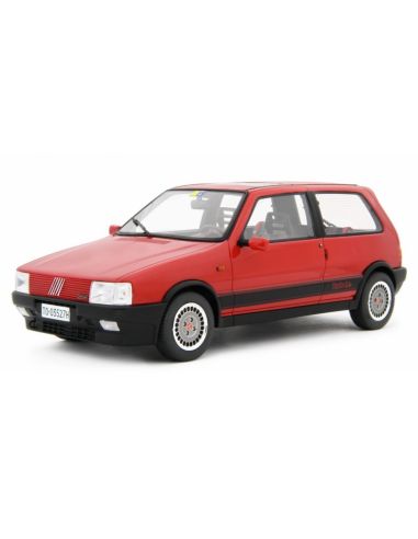 LAUDO RACING LM169A FIAT UNO TURBO I.E. ANTISKID 1988 RED 1:18 Modellino
