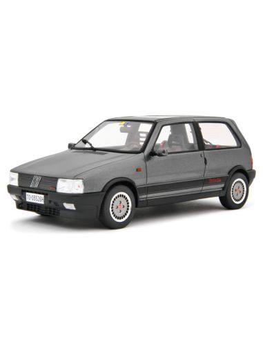 LAUDO RACING LM169E FIAT UNO TURBO I.E. ANTISKID 1988 MET.GREY 1:18 Modellino