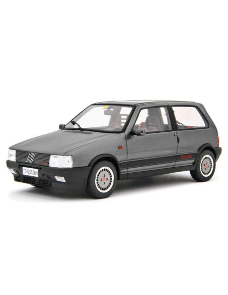 LAUDO RACING LM169E FIAT UNO TURBO I.E. ANTISKID 1988 MET.GREY 1:18 Modellino