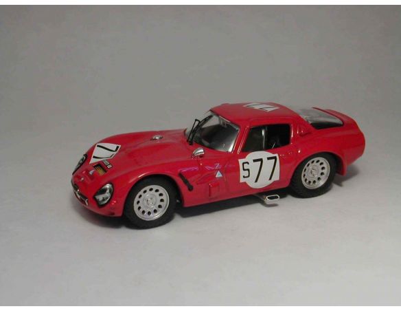 Best Model BT9229 ALFA ROMEO TZ2 N.77 13th 1000 KM NURBURGRING 1966 BIANCHI-SCHULTZE 1:43 Modellino