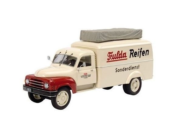 Schuco 2934 HANOMAG L28 'FULDA REIFEN' 1/43 Modellino
