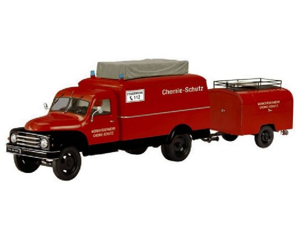 Schuco SH2937 HANOMAG L 28 FIRE E.1:43 Pompieri