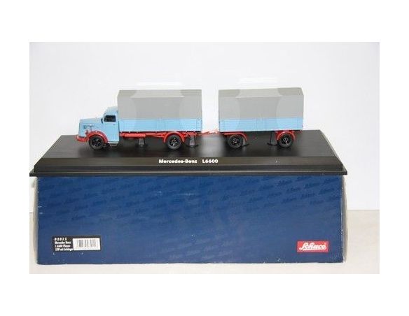 Schuco 3015 MERCEDES-BENZ L6600+ TRAILER 1/43 Modellino
