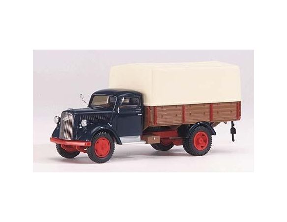 Schuco 3061 OPEL BLITZ S 3T PRITSCHE/PLANE 1/43 Modellino
