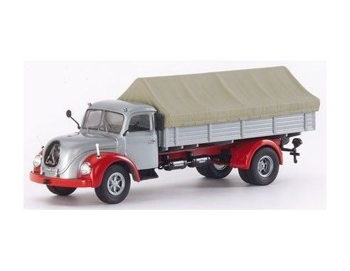 Schuco 3165 MAGIRUS S6500 MIT ZELTPLANE 1/43 Modellino