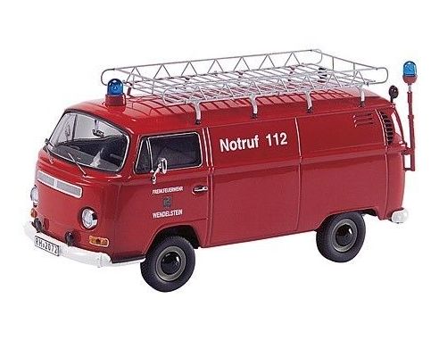 Schuco 3212 VW BUS T2A BOX VAN FIRE ENGINE 1/43 Modellino