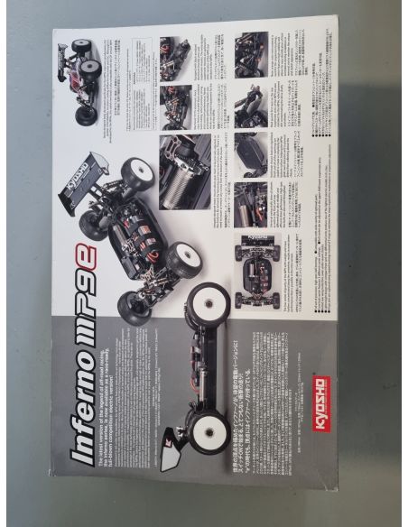 Kyosho 30895 Inferno MP9E RSR 4wd Racing Buggy 1:8 Radiocomando Scatola Rovinata Kyosho 30895 Inferno MP9E RSR 4wd Racing Buggy 1:8 Radiocomando Scatola Rovinata