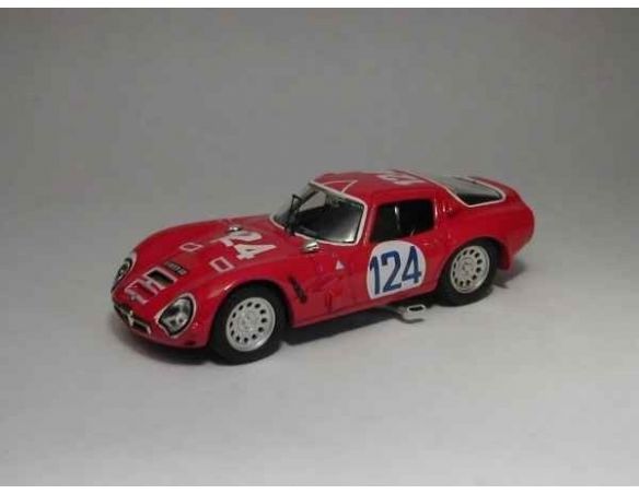 Best Model BT9239 ALFA ROMEO TZ2 N.124 DNF TARGA FLORIO 1966 SHANGRI-LA/FEDERICO 1:43 Modellino