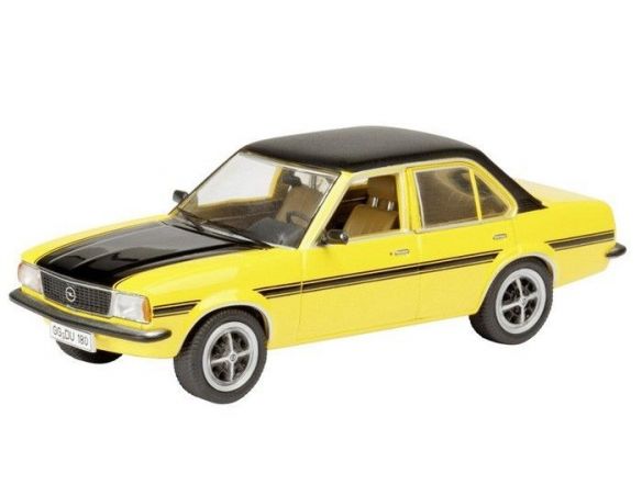 Schuco SH3296 OPEL ASCONA B SR YELLOW/BLACK 1:43 Modellino