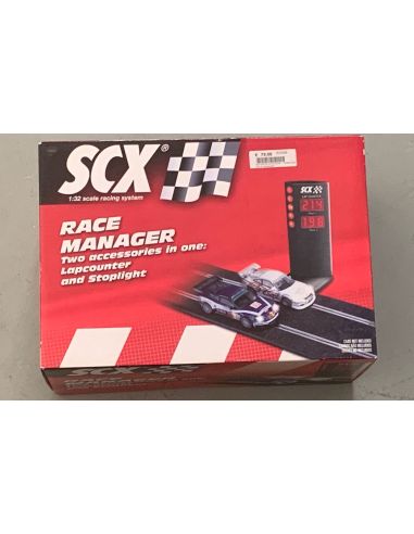 SCX 88730 Race Manager Contagiri e Semaforo 1:32 Racing System Scatola Rovinata