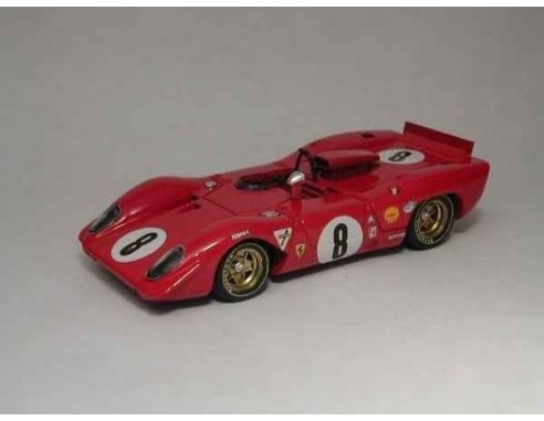 Best Model BT9243 FERRARI 312 P SPIDER N.8 2nd 1000 KM SPA 1969 RODRIGUEZ-PIPER 1:43 Modellino