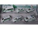 Schuco 3316124 SET POLIZIA 1/64 3 AUTO + 2 FURGONI Modellino