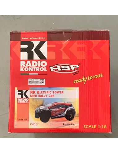 Radio Kontrol 4500-02 Auto da Rally RTR Mini Reptile Red 1:18 Radiocomando