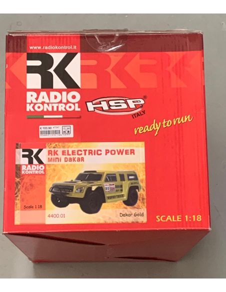 Radio Kontrol 4400-01 Fuoristrada Mini Dakar RTR Dakar Gold 1:18 Radiocomando SCATOLA ROVINATA
