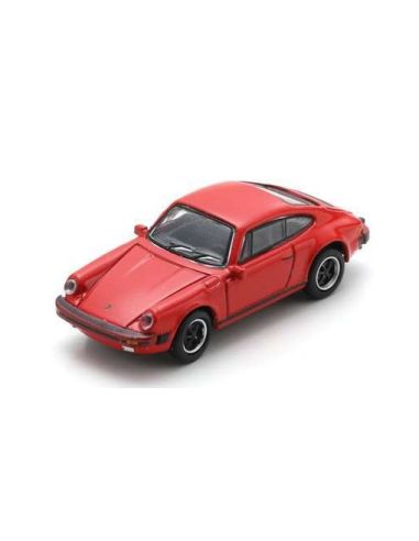SCHUCO SH452676800 PORSCHE 911 CARRERA 3.2 COUPE RED (DIE CAST) 1:87 Modellino