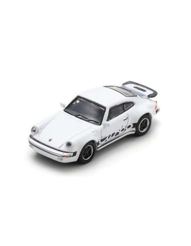 SCHUCO SH452676900 PORSCHE 911 TURBO (930) WHITE (DIE CAST) 1:87 Modellino