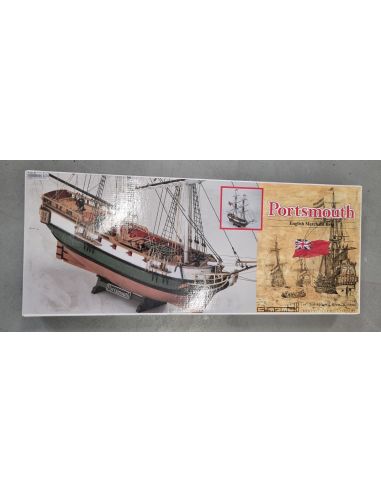 Mini Mamoli MV45 Portsmouth brigantino inglese 1796 Kit Navi 1:64 Modellino