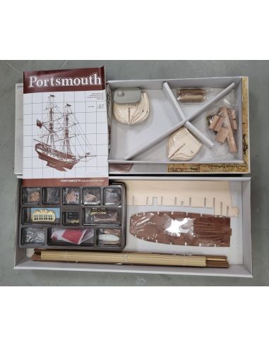 Mini Mamoli MV45 Portsmouth brigantino inglese 1796 Kit Navi 1:64 Modellino