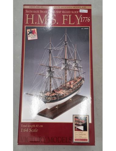 Amati 1300-03 H.M.S. Fly 1776 Kit Nave legno 1:64 Modellino