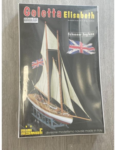 copy of Mini Mamoli MV37  H.M.S. Halifax Schooner coloniale 1774 Kit Navi 1:54 Modellino