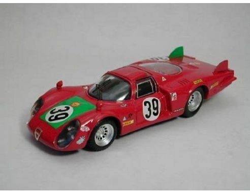 Best Model BT9254 ALFA ROMEO 33.2 N.39 4th LE MANS 1968 GIUNTI-GALLI 1:43 Modellino