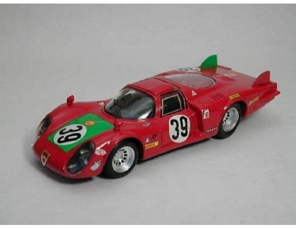 Best Model BT9254 ALFA ROMEO 33.2 N.39 4th LE MANS 1968 GIUNTI-GALLI 1:43 Modellino