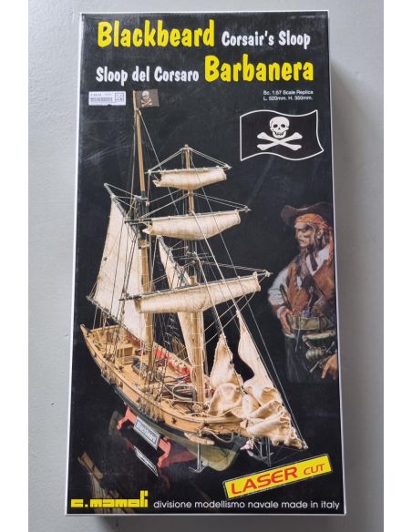 Mini Mamoli MV82 BARBANERA - BLACKBEARD Kit Navi 1:57 Modellino