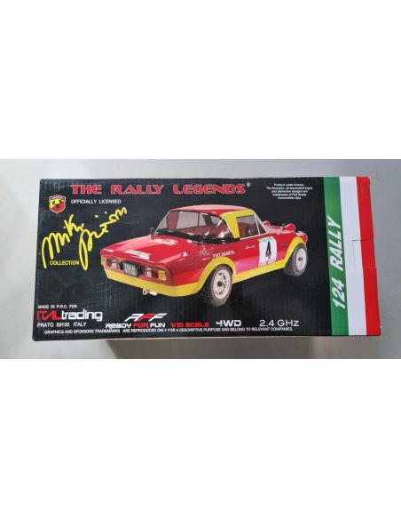 Italtrading EZRL124 Fiat 124 Abarth Rally 1975 RTR 1:10 Radiocomando Box Rovinato