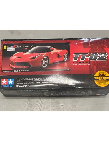 Tamiya 58582 LaFerrari 4WD Telaio TT02 1:10 Kit Modellino Box Rovinato