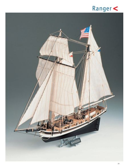 Corel SM 55 Ranger Catter americano del 1823 Kit Nave in legno 1:50 Modellino