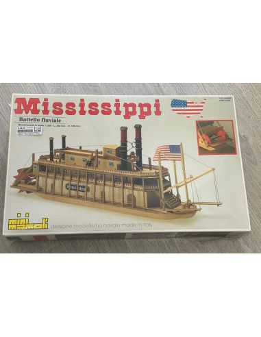 Mini Mamoli MM13 Mississipi Battello Fluviale 1:206 Kit nave in legno Modellino