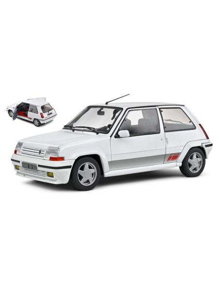 SOLIDO SL1810002 RENAULT R5 GT TURBO MKII 1989 WHITE 1:18 Modellino