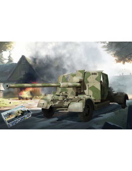 TRUMPETER TP02358 CANNONE GERMAN 8,8 cm KIT 1:35 Modellino