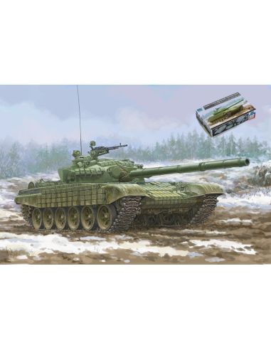TRUMPETER TP09602 CARRO SOVIET T-72 URAL W/KONTAKT-1 REAKTIVE ARMO KIT 1:35 Modellino