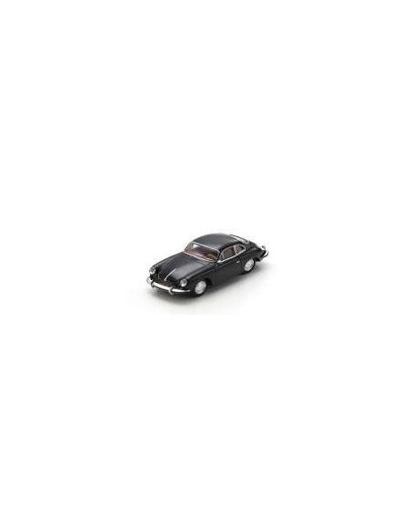 SCHUCO SH452037500 PORSCHE 356 CARRERA 2 BLACK DIE CAST 1:64 Modellino