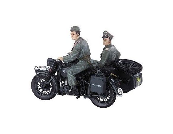 Schuco 6561 BMW R75 WEHRMACHT + SIDECAR 1/10 Modellino