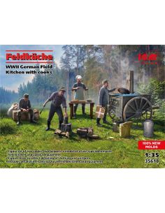 ICM ICM35618 FELDKUCKE WWII GERMAN FIELD KITCHEN WITH...