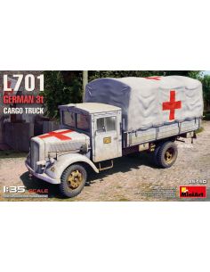 MINIART MIN35450 L701 GERMAN 3t CARGO TRUCK RED CROSS KIT...