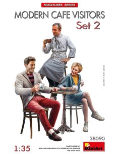 MINIART MIN38090 MODERN CAFE VISITORS SET 2 KIT 1:35...