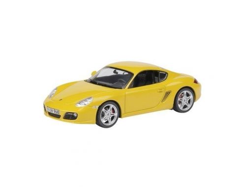 Schuco 7302 PORSCHE CAYMAN S YELLOW 1/43 Modellino