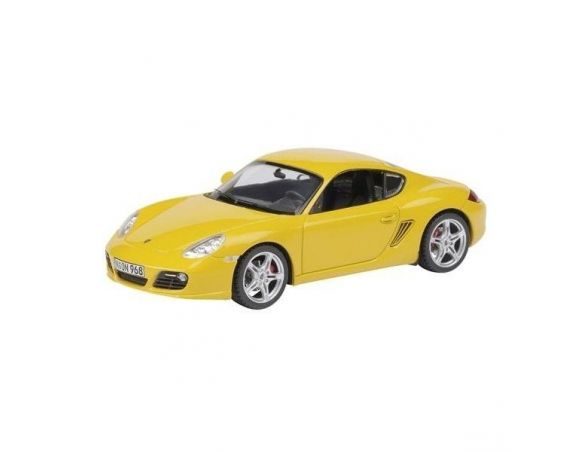 Schuco 7302 PORSCHE CAYMAN S YELLOW 1/43 Modellino