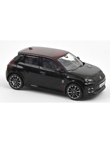 NOREV NV510554 RENAULT 5 E-TECH 100% ELECTRIC 2024 DIAMOND BLACK/RED DECO 1:43 Modellino