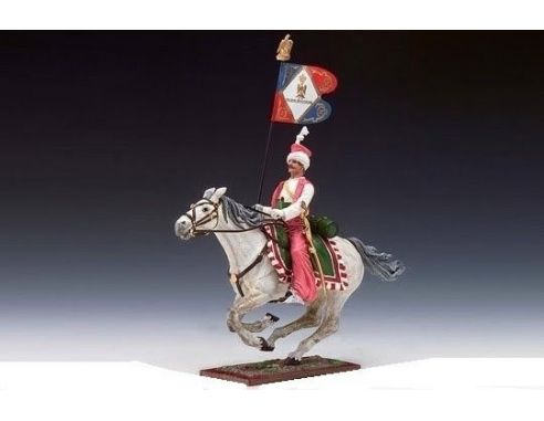 Schuco 8731381 MAMELUK WITH BANNER + HORSE Modellino