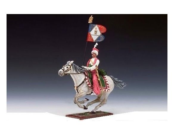Schuco 8731381 MAMELUK WITH BANNER + HORSE Modellino