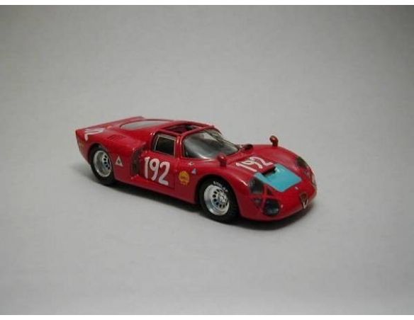 Best Model BT9286 ALFA ROMEO 33.2 SP N.192 2nd TARGA FLORIO 1968 CASONI-BIANCHI 1:43 Modellino